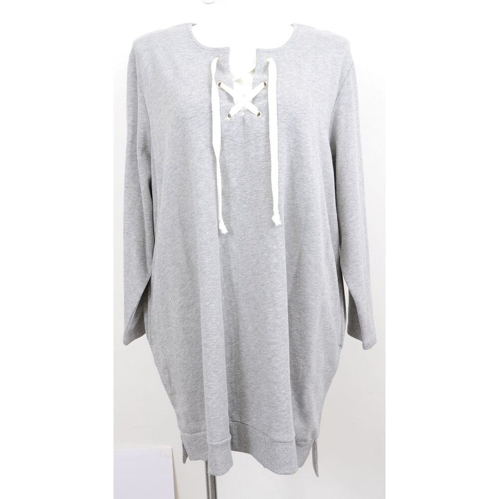 Avon Y2K PLUS 2X (22W-24W) Long Pullover Corset Sweatshirt Tunic Lounge Shirt